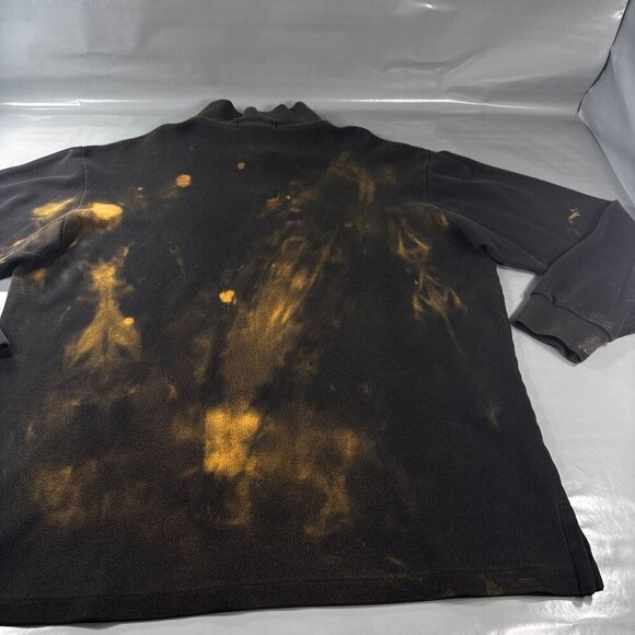 Polo Sport Ralph Lauren Sweater Mens Pullover Quarter Zip Tie Dye Gothic - Picture 13 of 16